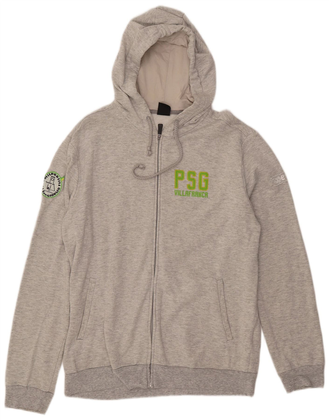 ERREA Pulover cu capota cu fermoar pentru femei XL bumbac gri