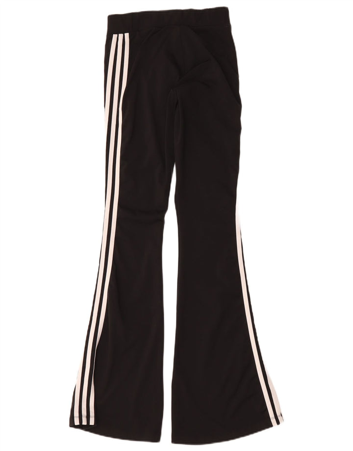 Leggings Flare Adidas pentru femei UK 8/10 Poliester negru mic