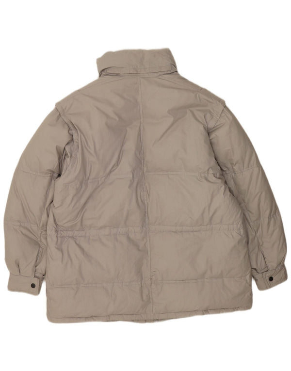 Jachetă căptușită vintage pentru bărbați UK 44 2XL bumbac gri
