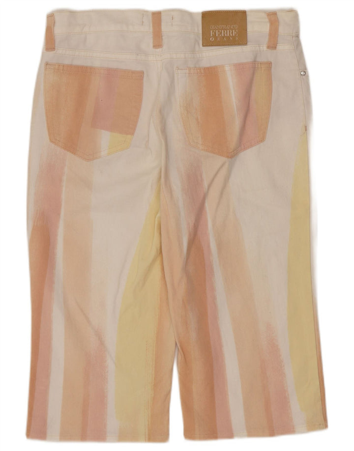 Bermude Gianfranco Ferre pentru femei, W28 Medium White Colorblock