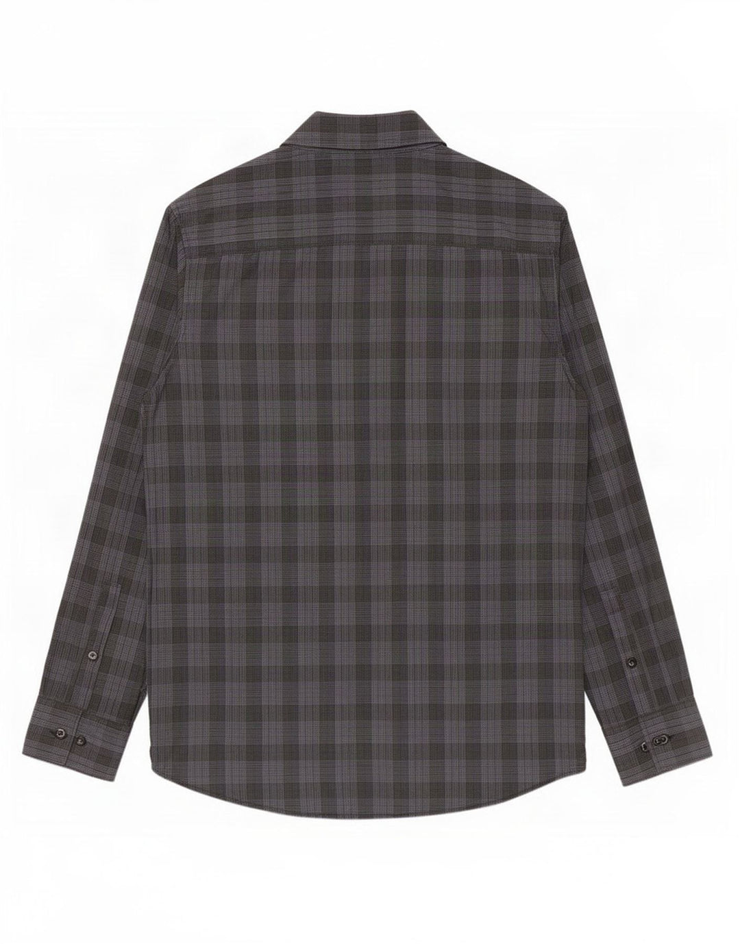 Cămașă pentru bărbați Calvin Klein Modern Fit, bumbac cu carouri mici, gri