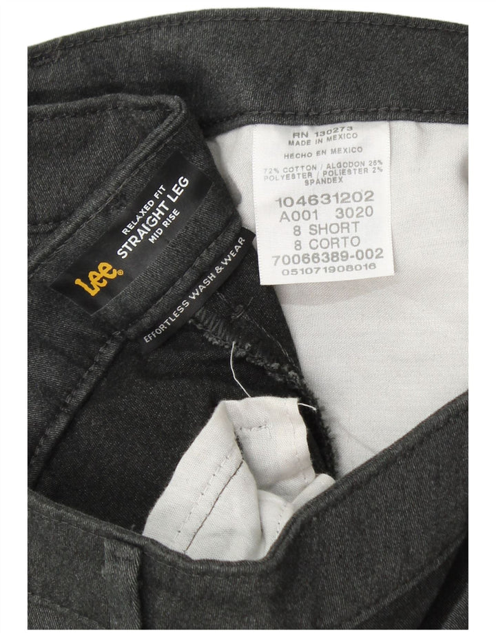 Pantaloni casual LEE cu talie medie pentru femei US 8 Medium W30 L30 gri