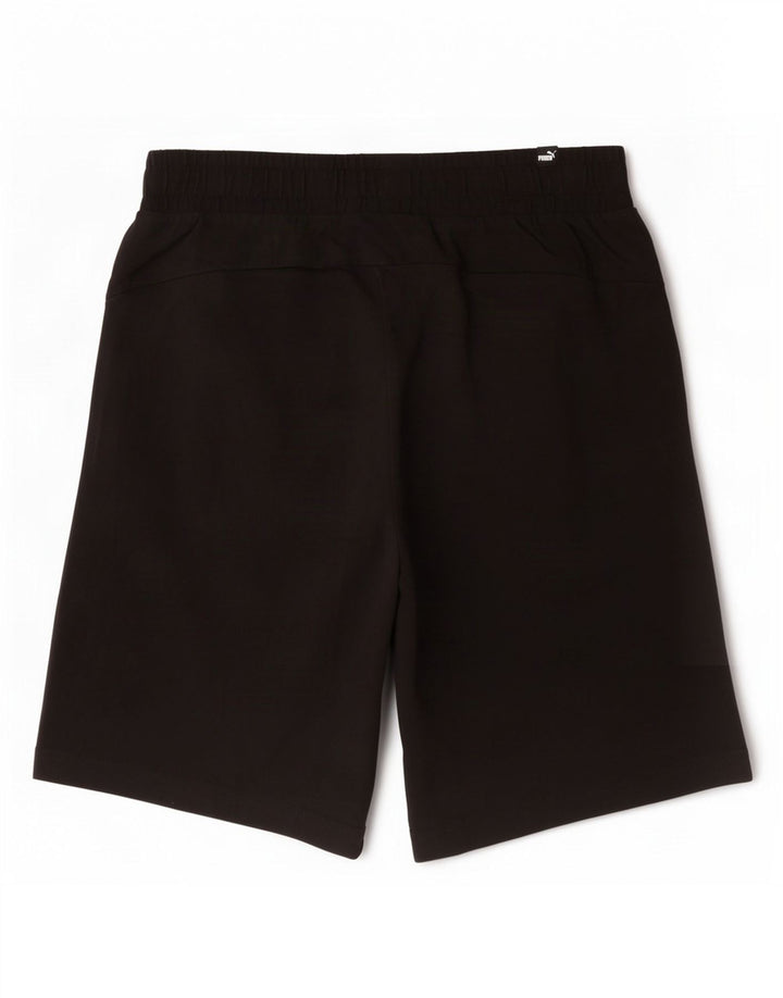 Pantaloni scurți sport Puma pentru bărbați, bumbac mediu negru