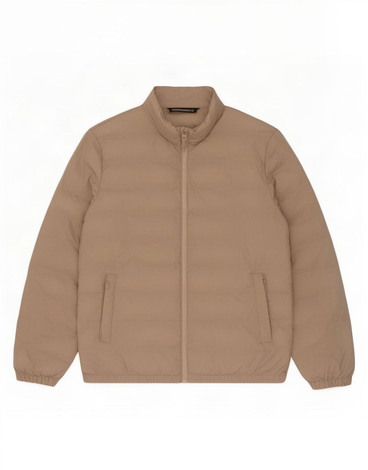 Jachetă căptușită pentru bărbați Zara UK 42 XL poliester bej