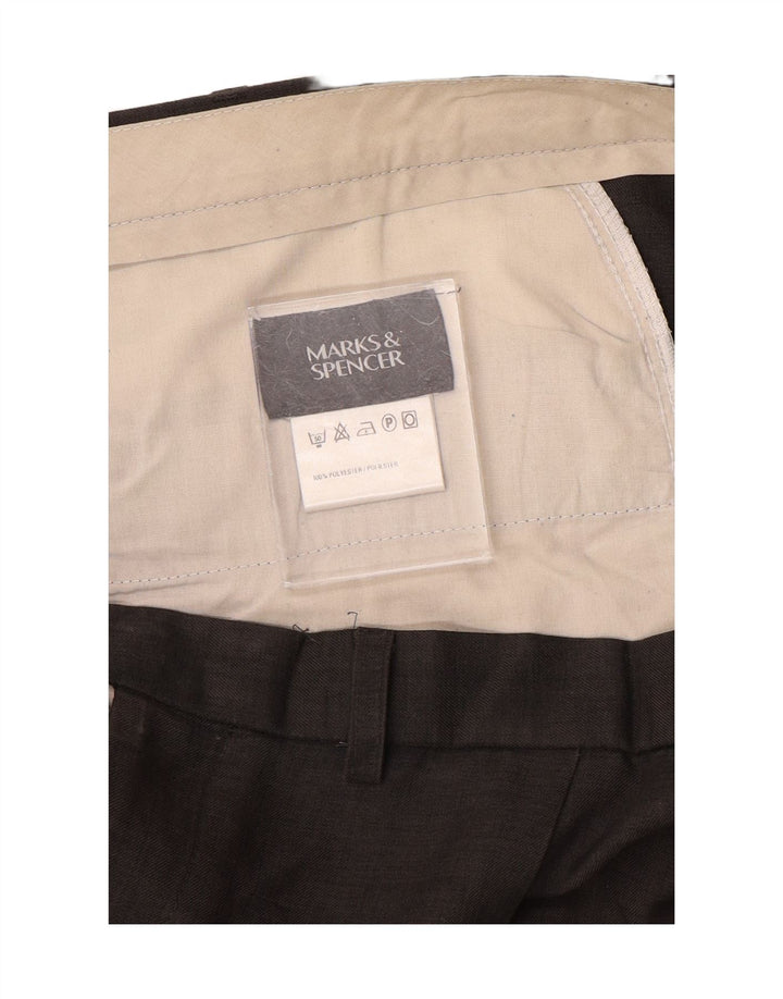 Pantaloni de costum pentru bărbați Marks & Spencer L44 L29 Gri poliester