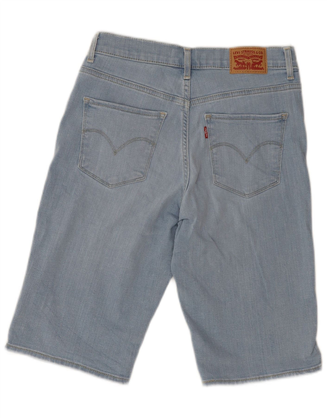 Pantaloni scurți din blugi clasici pentru femei LEVI'S W26, bumbac albastru mic