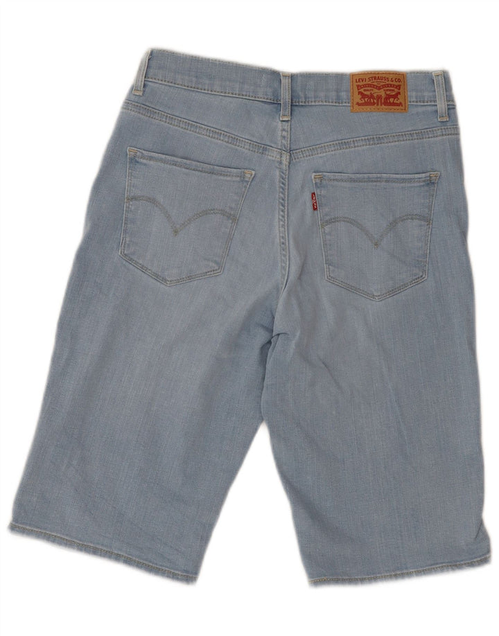 Pantaloni scurți din blugi clasici pentru femei LEVI'S W26, bumbac albastru mic