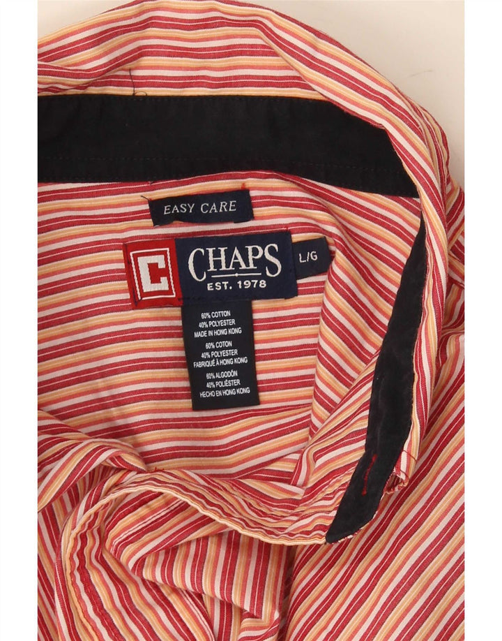 Cămașă pentru bărbați Chaps Regular Fit, bumbac mare cu dungi roșii