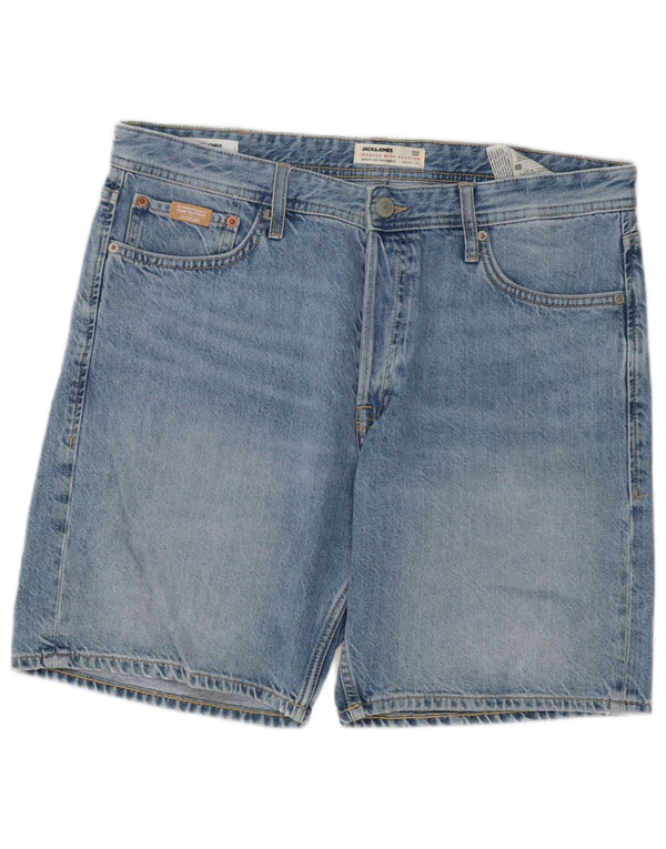 Pantaloni scurți Jack & Jones Chris Denim pentru bărbați, mari W34, bumbac albastru