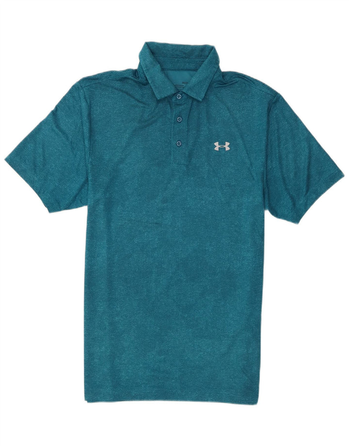 Tricou polo Under Armour Heat Gear pentru bărbați, albastru mic