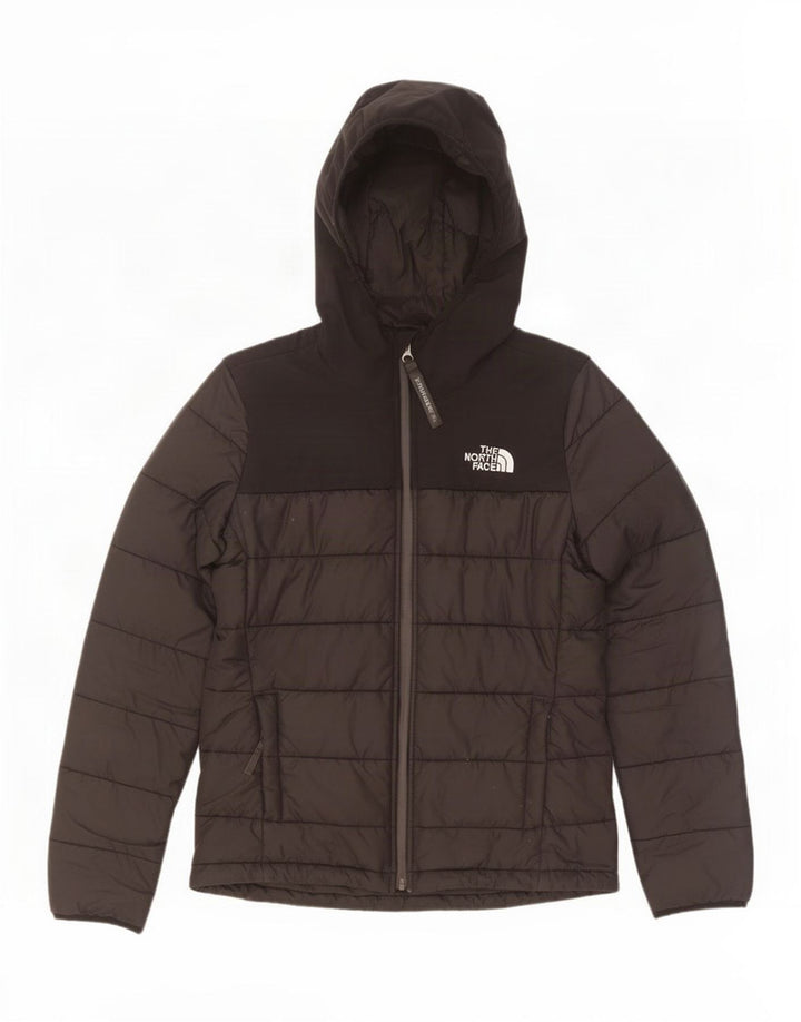 Jachetă căptușită cu glugă The North Face pentru femei UK 10, poliester negru mic