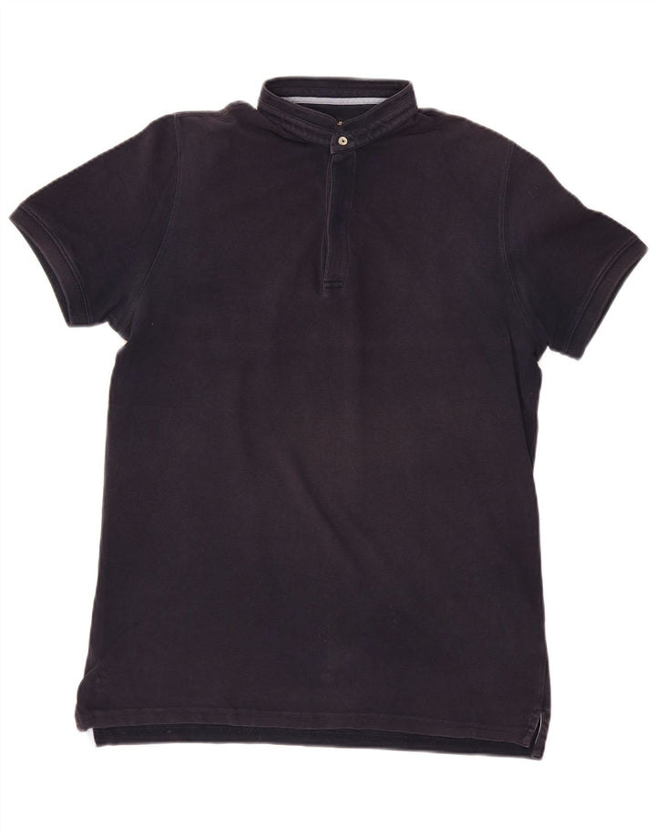 Tricou polo pentru bărbați MASSIMO DUTTI Bumbac mare, albastru bleumarin