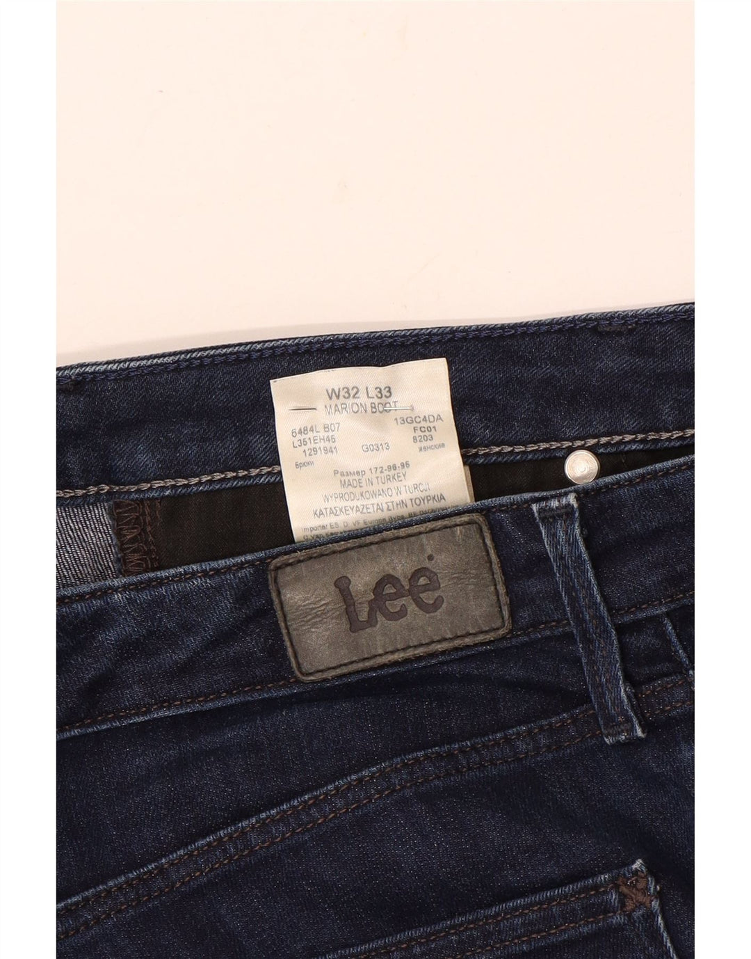 Blugi Lee pentru femei Marion Bootcut W32 L27 Bumbac bleumarin