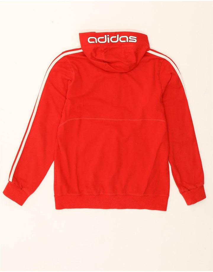 Adidas Fete Zip Hoodie Pulover 13-14 Ani Roșu Bumbac