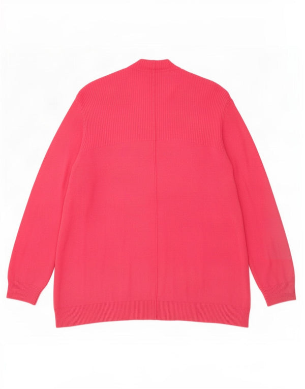 Pulover cardigan deschis pentru femei Marks & Spencer UK 12 Medium Pink Viscose