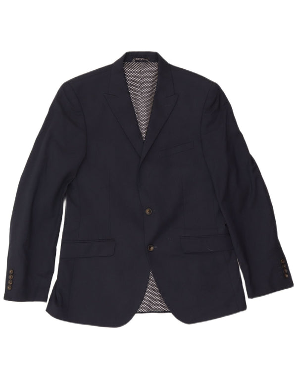 Jachetă pentru bărbați Marks & Spencer cu 2 nasturi, UK 40, bleumarin mediu