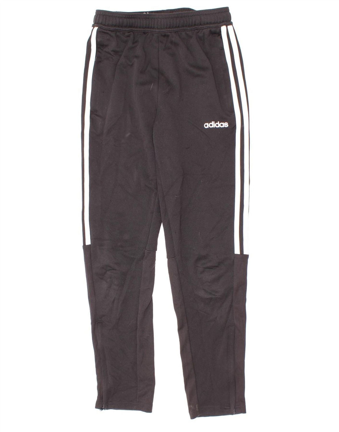 Pantaloni de trening Adidas Climalite pentru baieti 11-12 ani poliester negru