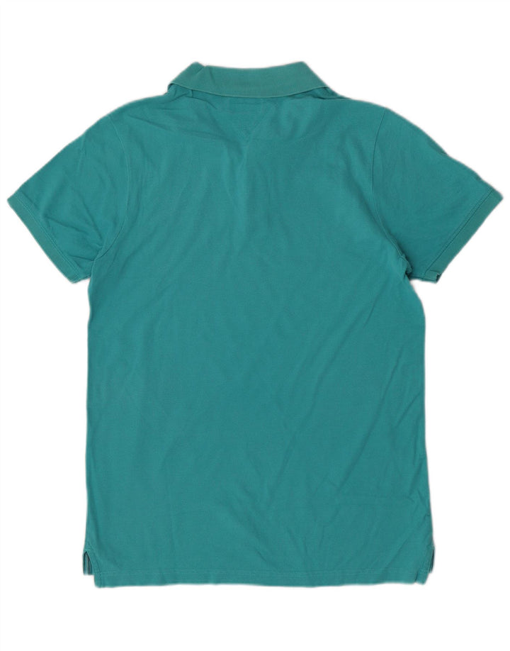 Tricou polo Tommy Hilfiger pentru bărbați, mare turcoaz