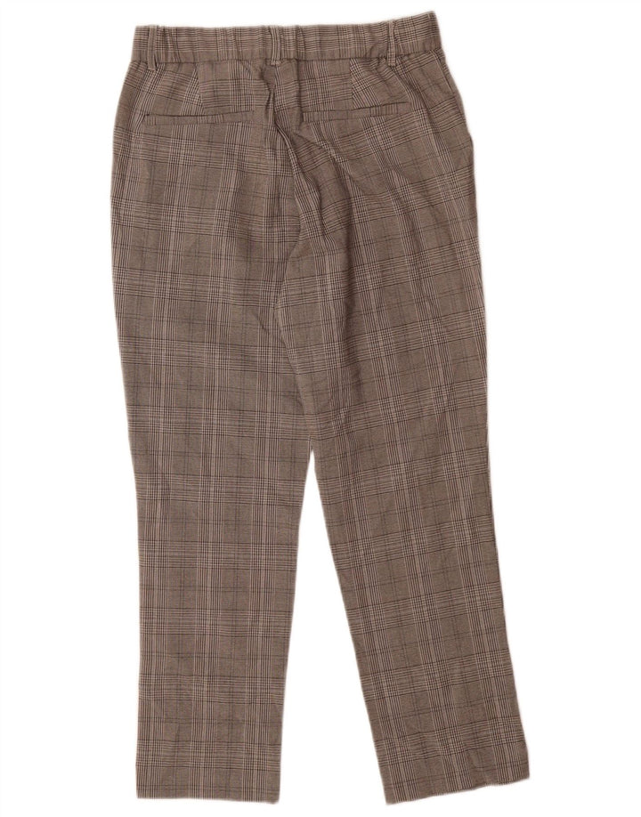 Pantaloni de costum crop slim pentru femei Zara Mici L26 L24 Gri Houndstooth