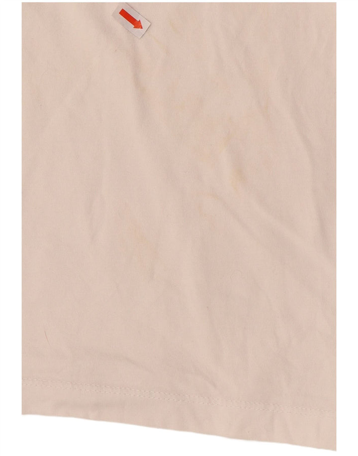 Tricou grafic Diadora pentru bărbați Top mediu alb din bumbac color bloc