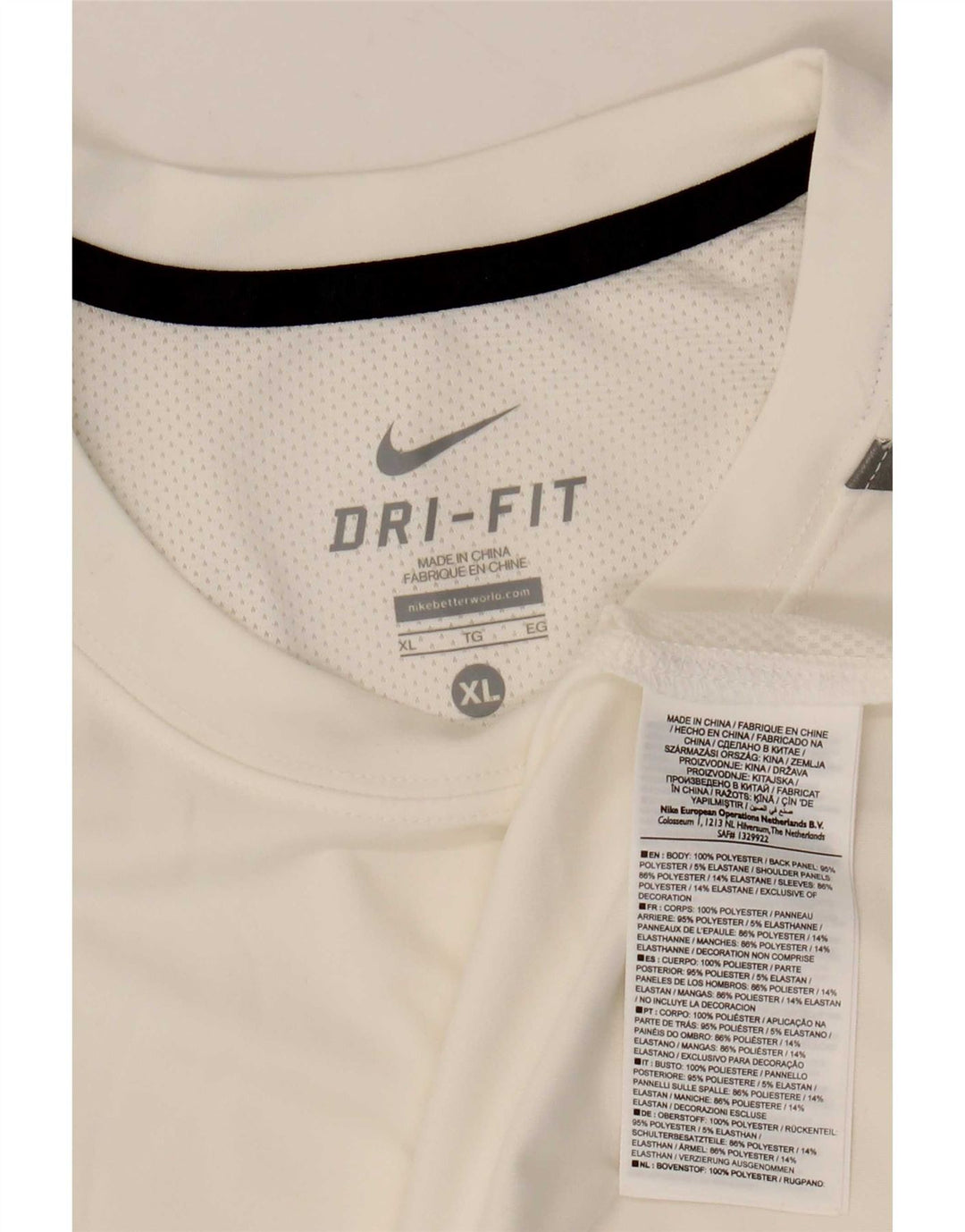 Tricou Nike Dri Fit pentru bărbați Top XL Poliester alb