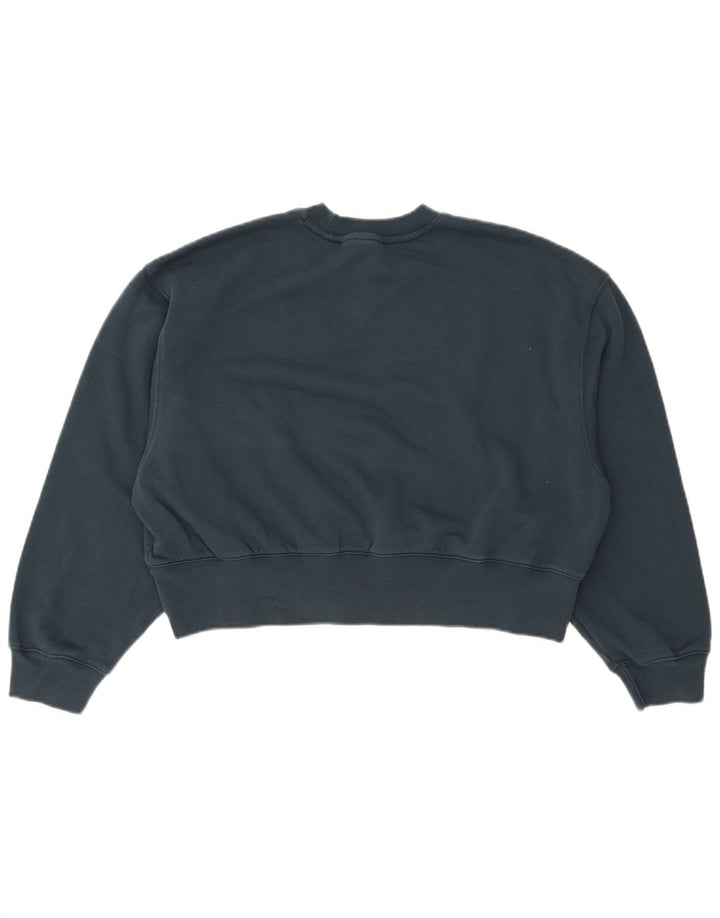 Pulover Adidas Crop Oversized pentru femei UK 8/10 Mic Bleumarin
