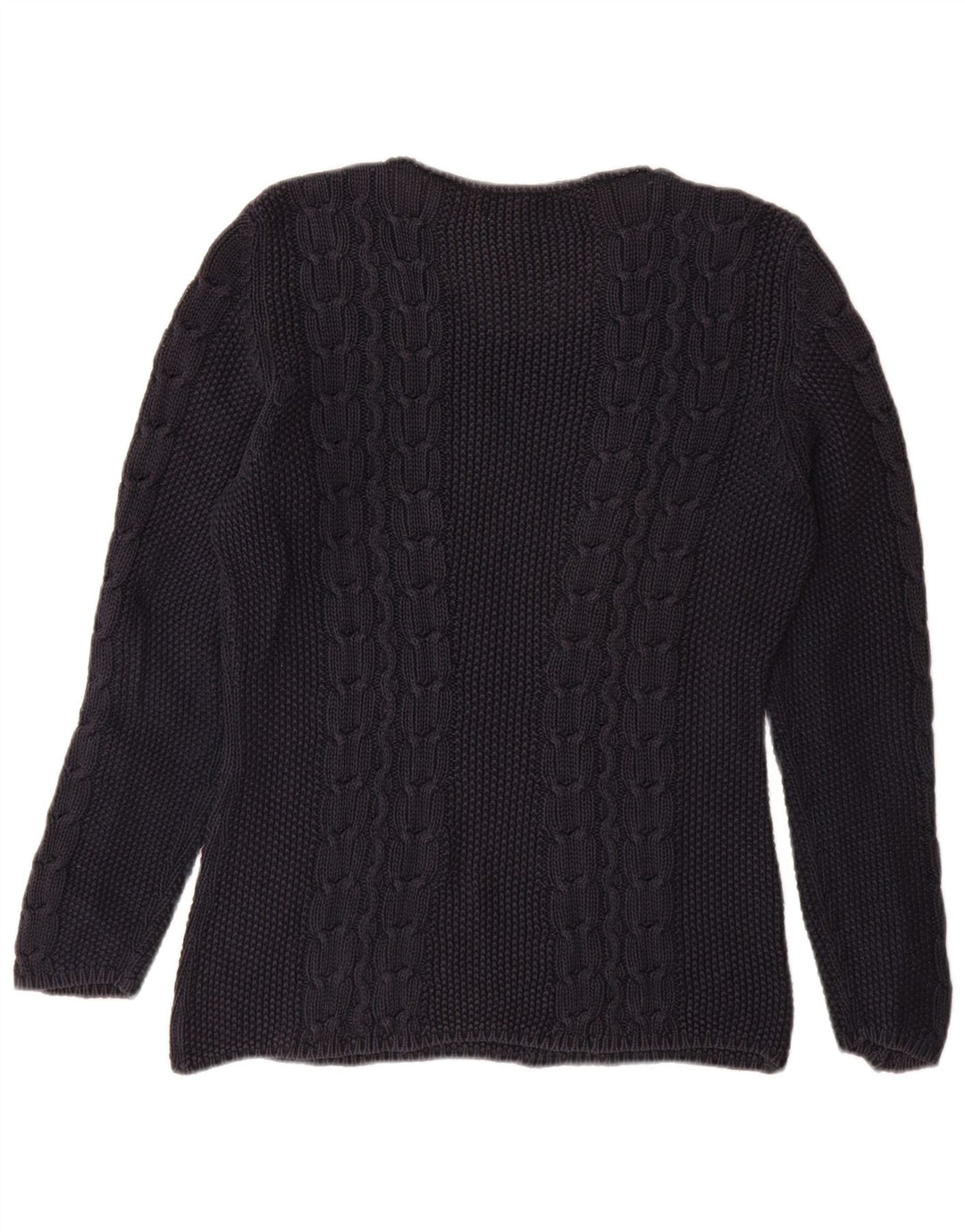 Pulover SISLEY pentru femei cu gât de barcă, UK 14 Medium Bleumarin