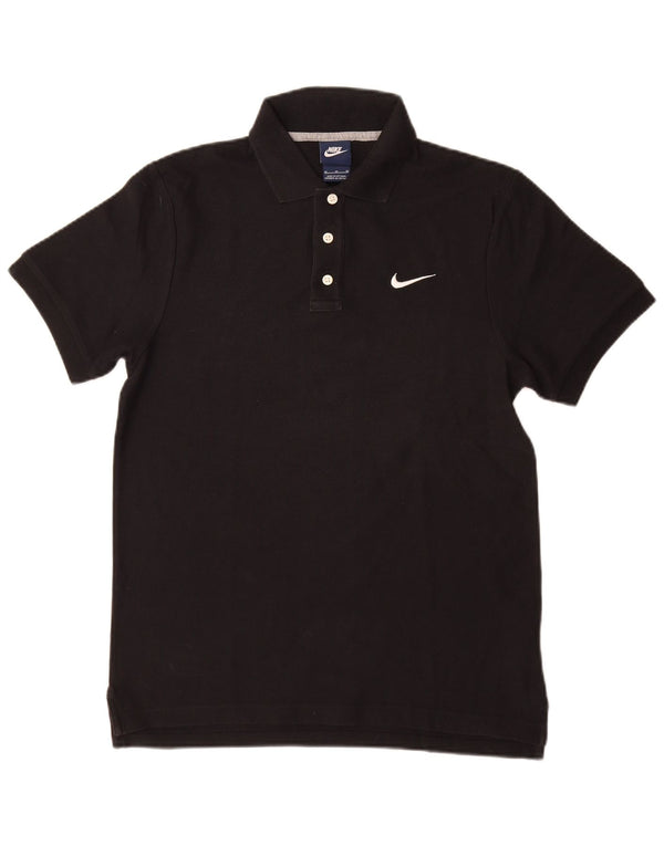 Tricou polo Nike pentru bărbați, bumbac mediu negru