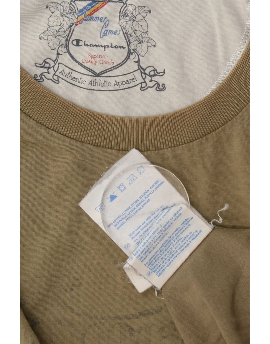 Tricou cu grafic Hawaii Champion pentru bărbați Top Medium Khaki Bumbac