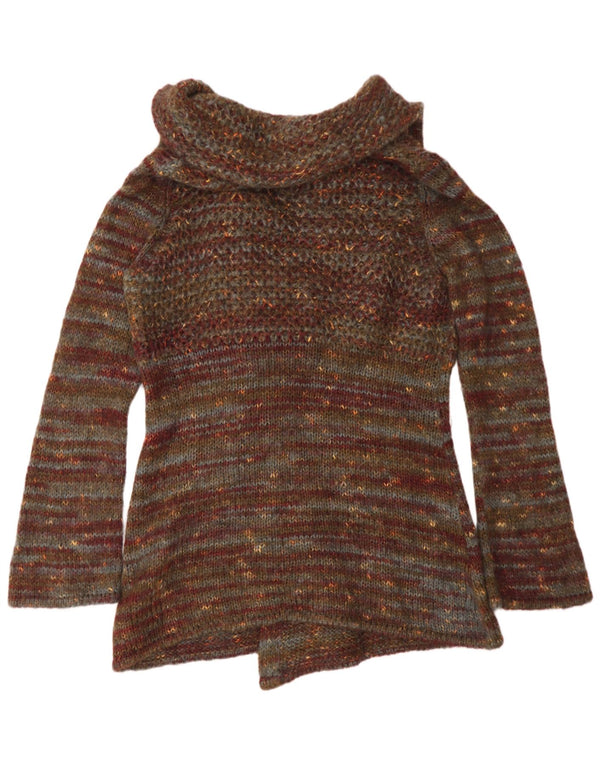 Pulover cardigan cu paragate Marks & Spencer pentru femei UK 16 mare, verde, pete