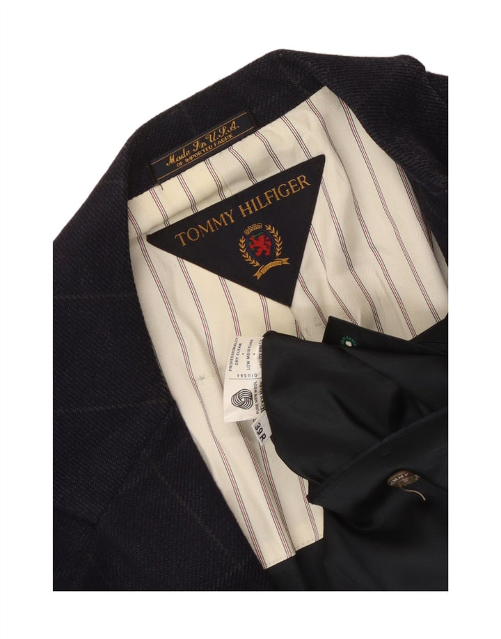 Sacou blazer pentru bărbați Tommy Hilfiger, cu 2 nasturi, UK 39 Medium, bleumarin, caroserie