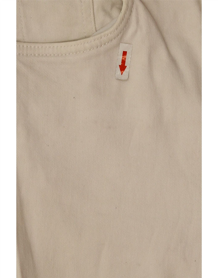 Blugi cu bootcut drepte pentru femei Zara EU 38 Mici L28 L26 Bumbac alb