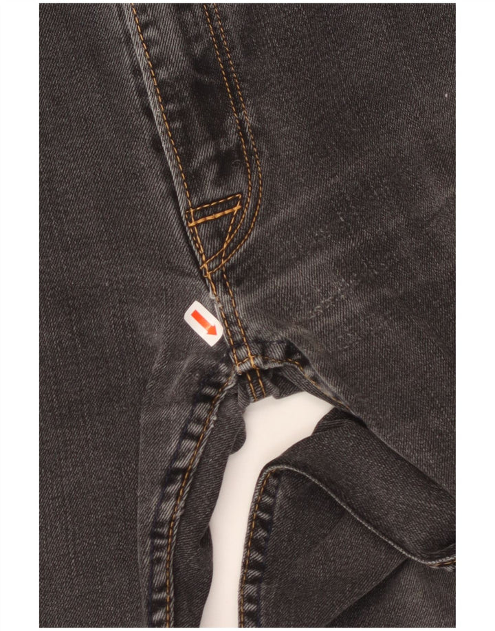LEVI'S Blugi 504 drepti pentru bărbați W34 L32 bumbac negru