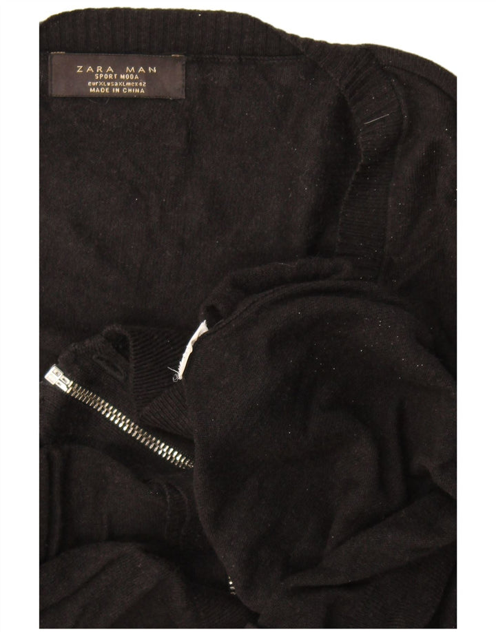 Pulover cardigan pentru bărbați Zara XL negru