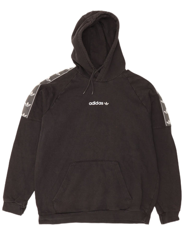 Adidas pentru bărbați Graphic Hoodie Jumper XL, bumbac negru