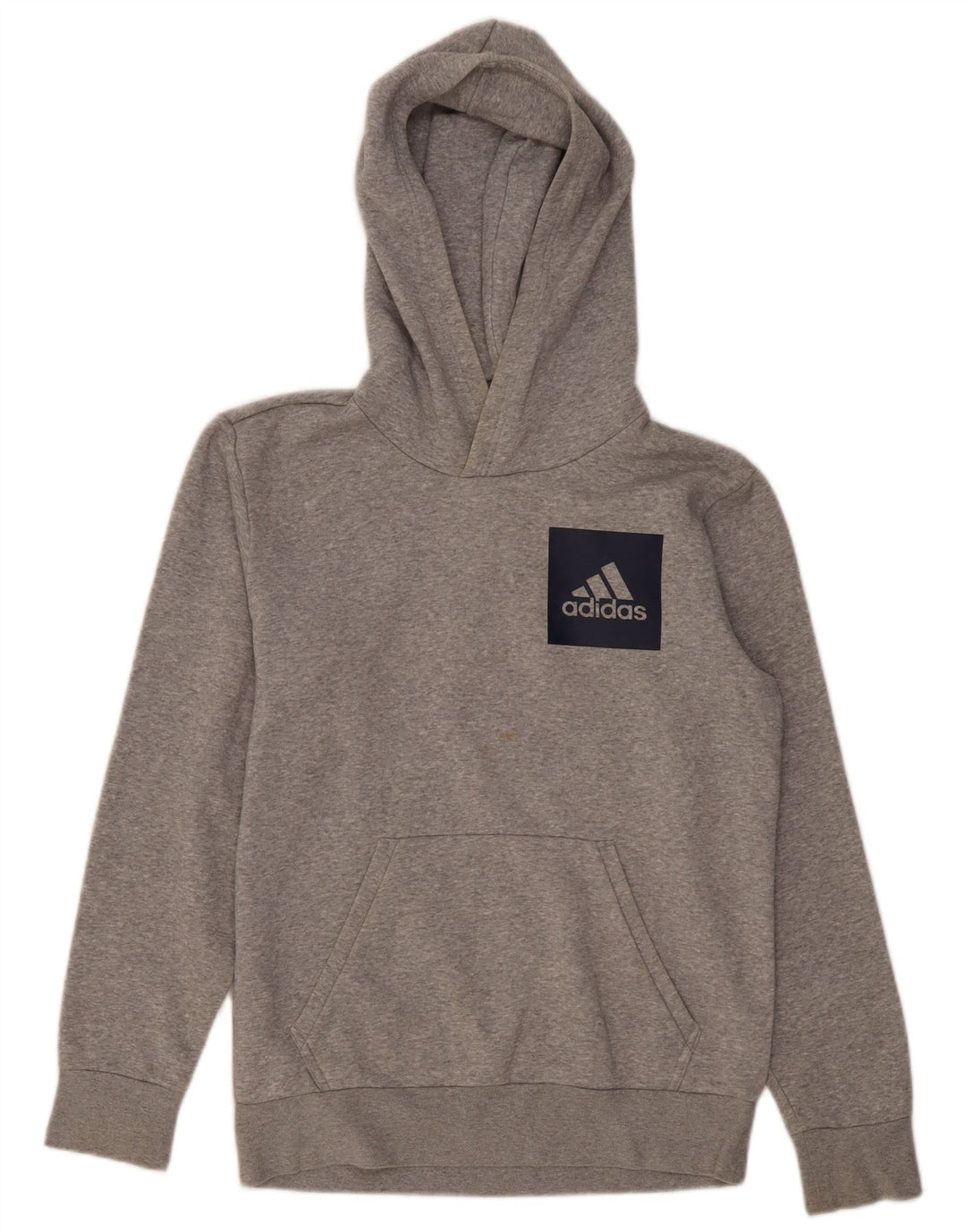 Pulover ADIDAS pentru bărbați, cu capota, gri mic, bumbac