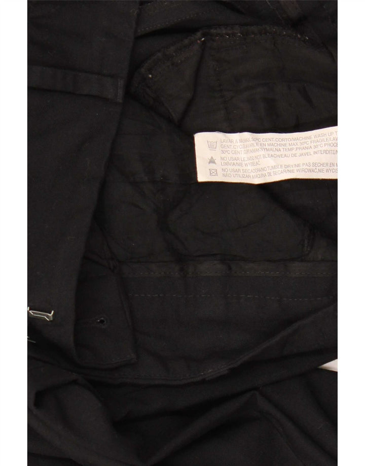 Pantaloni chino Bootcut pentru femei Zara EU 38 Mici L28 L32 Poliester negru