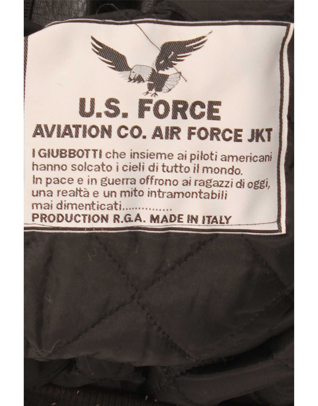 Jachetă de aviator cu grafică de zbor pentru bărbați U.S. Air Force UK 42 XL negru