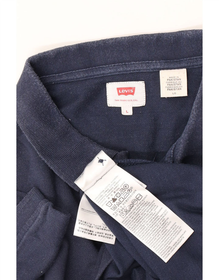 Cămașă polo Levi's pentru bărbați, mare, bleumarin, bumbac