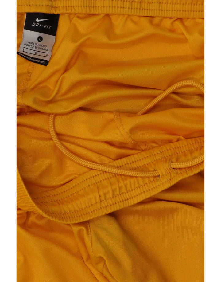 Pantaloni scurți sport Nike Dri Fit pentru bărbați, mari, galbeni, din poliester
