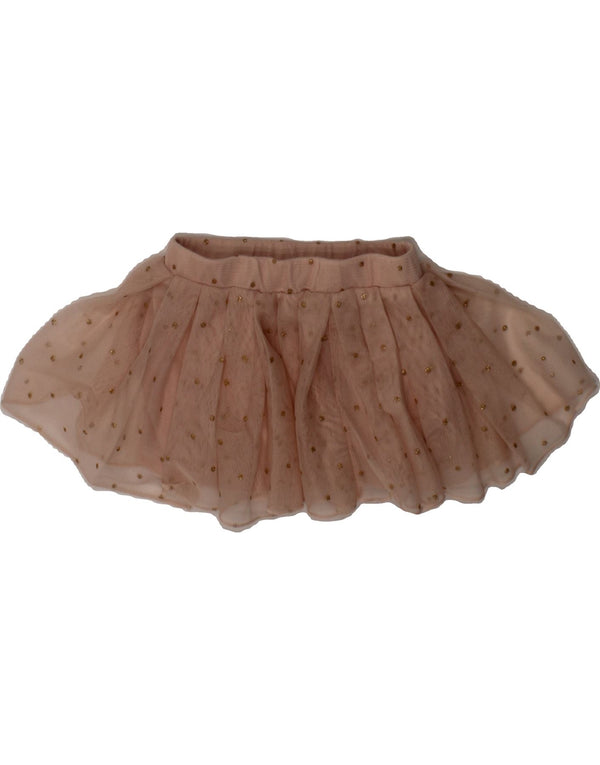 GUESS Baby Girls Pleated Skirt 0-3 Months W16  Pink Spotted Polyester