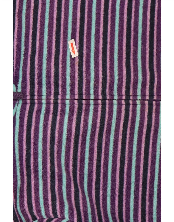 Jachetă fleece pentru femei Marks & Spencer UK 22 2XL Poliester cu dungi violet