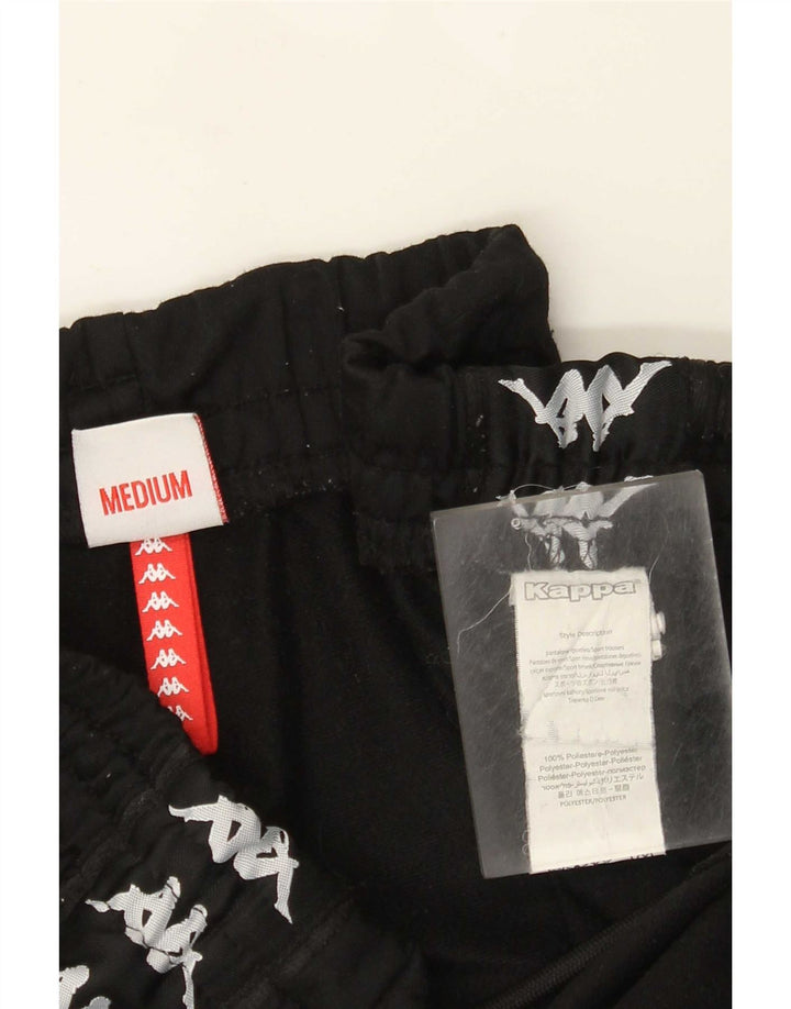 Pantaloni de trening cu grafică pentru bărbați Kappa Pantaloni de jogging Poliester mediu negru