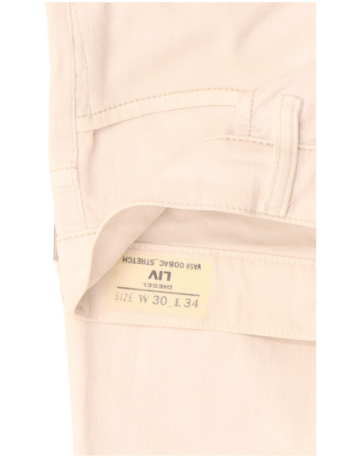 Blugi Diesel Liv Slim pentru femei W30 L30 bumbac alb