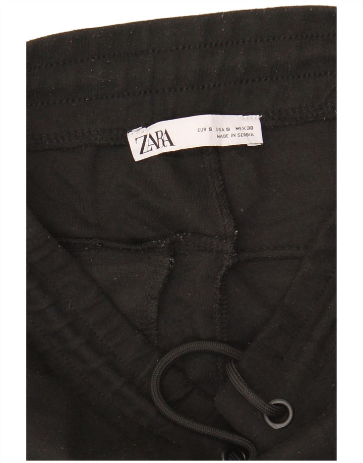 Pantaloni de trening Zara Barbati Joggeri Mici Poliester Negru