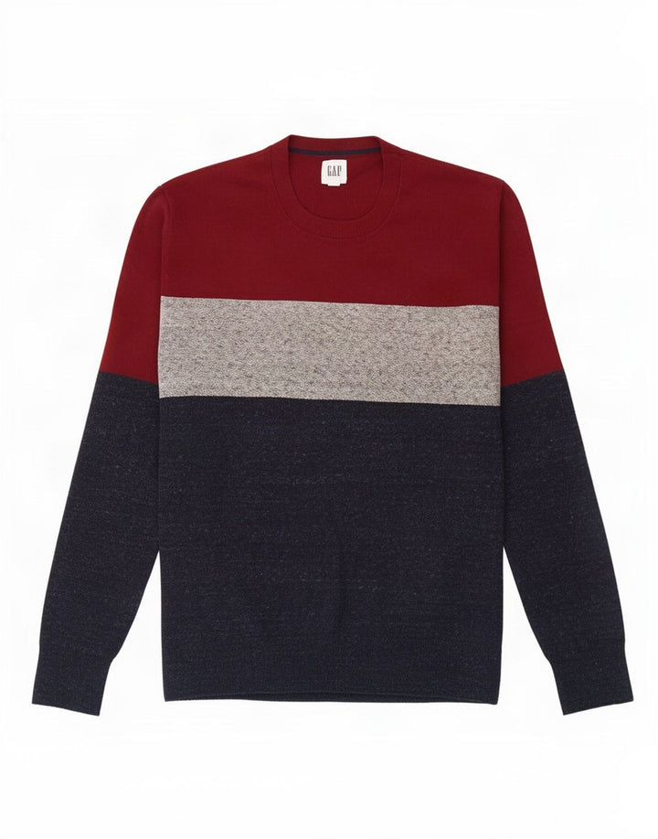 Pulover pentru bărbați Gap, cu gât crew, mic, multicolor, color block, bumbac