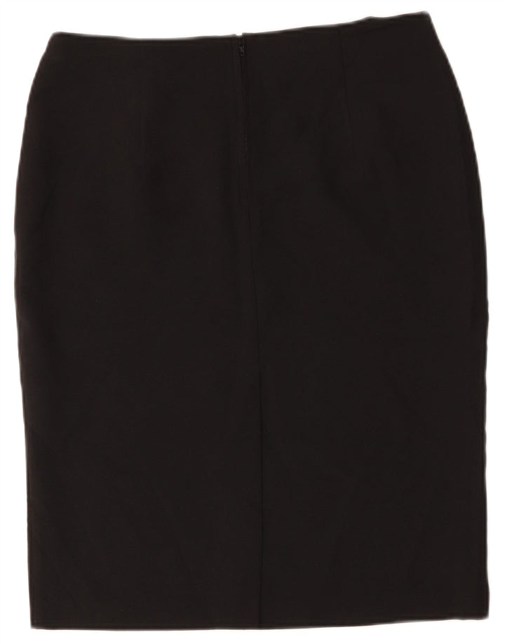 Fusta creion pentru femei Marks & Spencer UK 12 Medium W34 Poliester negru