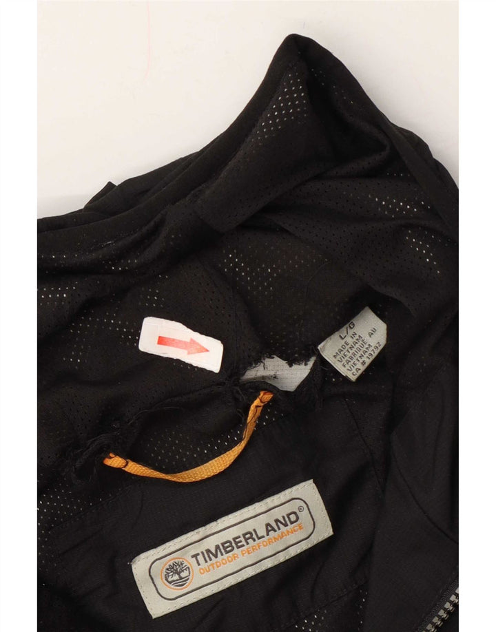 Jachetă de ploaie cu glugă pentru bărbați Timberland UK 40, mare, negru, nailon