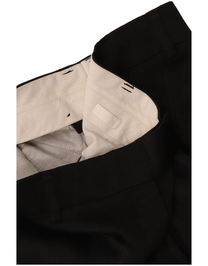 Pantaloni drepti pentru femei Arket L28 L29 Negri