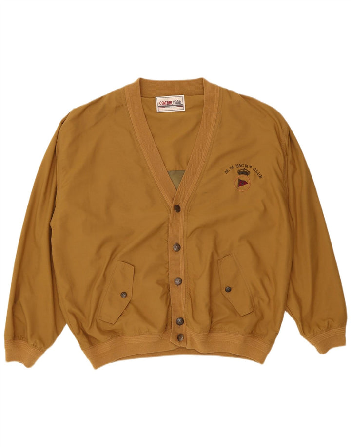 Bomber pentru bărbați Central Park UK 44 2XL Maro Poliamidă Sport